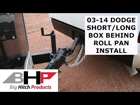 BHP 03-18 Dodge Short/Long Bed BEHIND Roll Pan 2 inch Hidden Receiver Hitch Install