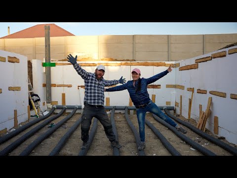Passive Solar Greenhouse with Geothermal Build in Mongolia EP4