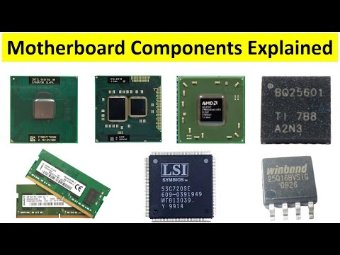 Laptop motherboard components names functions explained