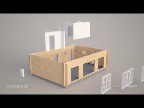 TitleWood Honka Log House Construction Video