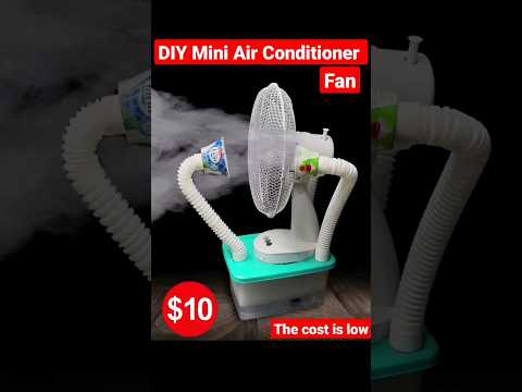 DIY air cooler/air conditioner fan/homemade air cooler/table fan cooling Idea/#aircooler #tdmade
