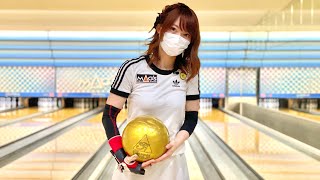 ボウリング女子の練習風景80（Bowling Practice）2021/4