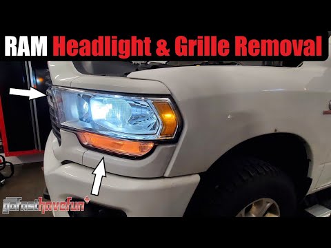 2019+ 5th GEN Ram Headlight and Grille REMOVAL (plus LED Upgrade) | AnthonyJ350