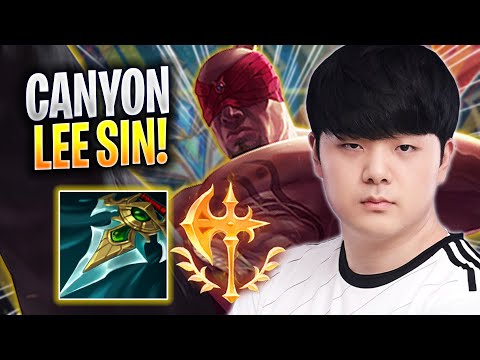 CANYON PERFECT GAME WITH LEE SIN! - DK Canyon Plays Lee Sin JUNGLE vs Graves! | Season 2023