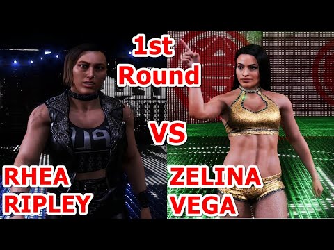 WWE 2K20 : ALL WOMEN'S CPU Tournament #27（RHEA RIPLEY vs ZELINA VEGA）
