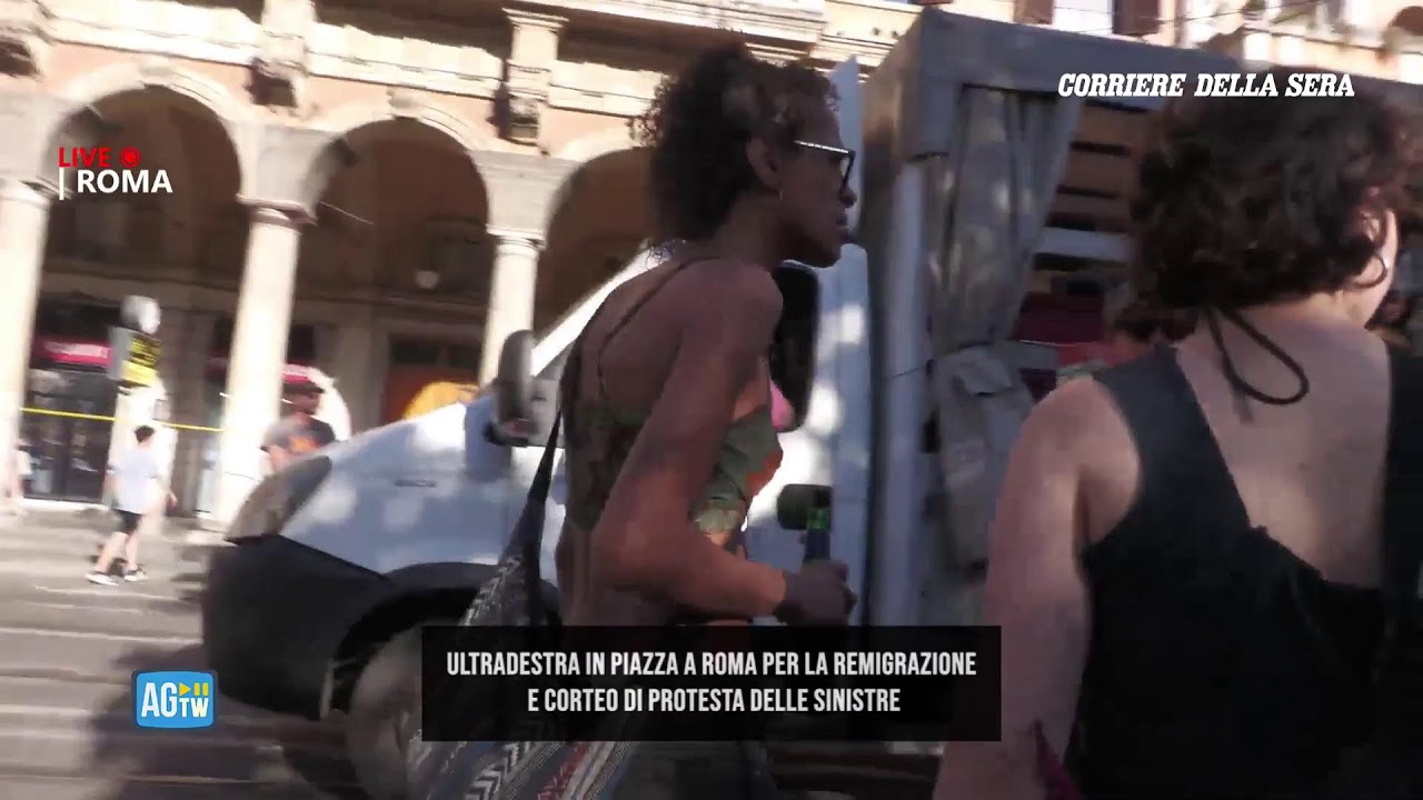 Roma, "Remigrazione e Conquista" e contromanifestazione delle sinistre