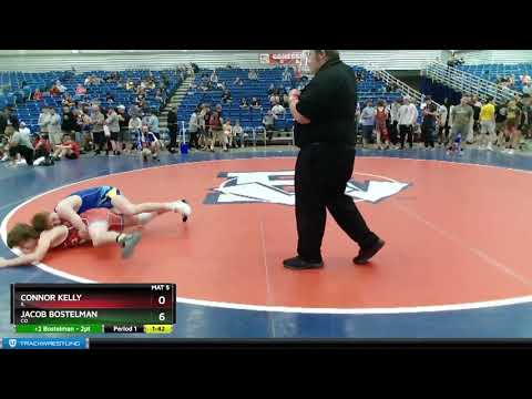 16U Boys 132 Connor Kelly IL Vs Jacob Bostelman CO