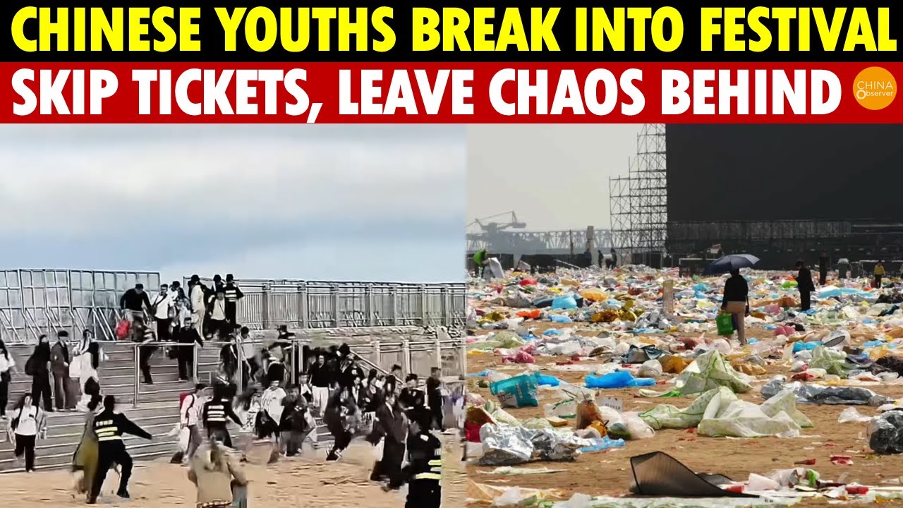 50,000 Chinese Youths Storm Music Festival, Skip Tickets, Leave Trash Everywhere, Steal Everything