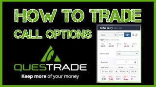 How to Trade Options for Beginners (Questrade Tutorial) | Options Profit Calculator