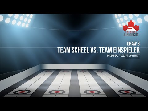 Canadian Junior Cup 2022 - Scheel vs Einspieler