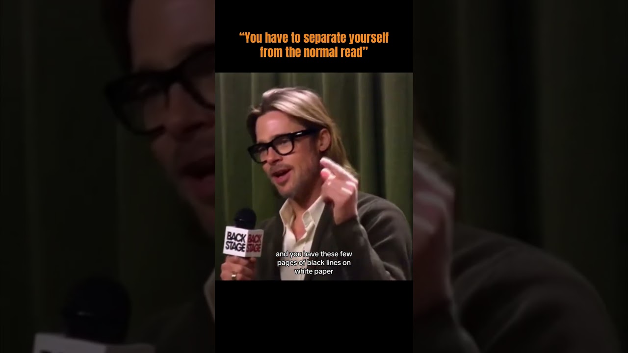 Brad Pitt on Auditioning #acting #actor #actingtips