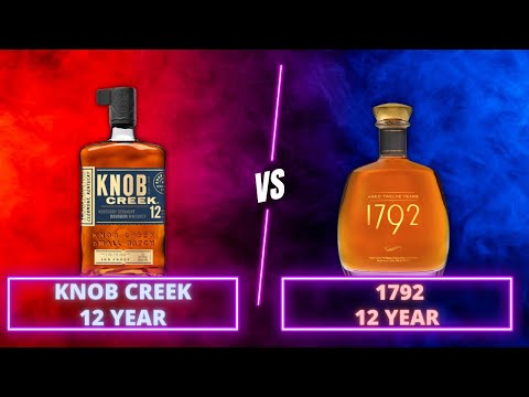Aged Bourbon Battle BLIND! Which One Is Worth The Money? | Knob Creek 12 Year vs 1792 12 Year