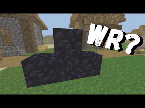 The HARDEST Minecraft World Record (Short Obsidian C**k %)