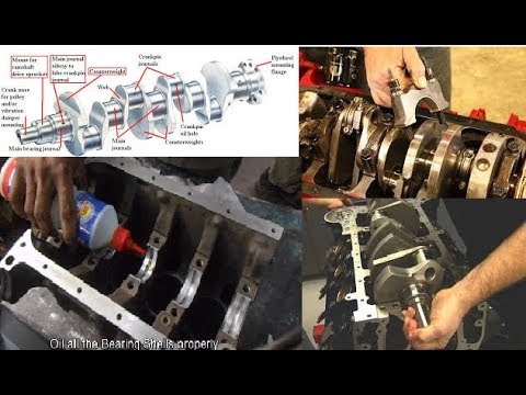 How to install new crankshaft , bearing shell, thrust bearin...