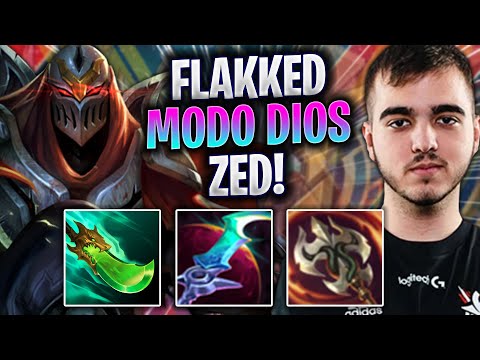 FLAKKED MODO DIOS CON ZED JUNGLA! - Flakked Juega Zed Jungle vs Sylas! | Preseason 2023