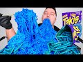 EXTREME BLUE HEAT TAKIS FIRE NOODLES • Mukbang & Recipe