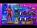 FREE EMOTE AND ROYAL PASS EMOTES  : SEASON 12 ROYAL PASS ( PUBG MOBILE )