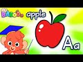 Phonics Song ABCD Rhymes For Children A Is For Apple ABC Alphabet Nursery Rhymes 4K