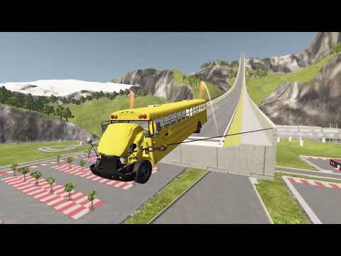Cars Vs Giant Ramp but REVERSE #1 - BeamNG.Drive
