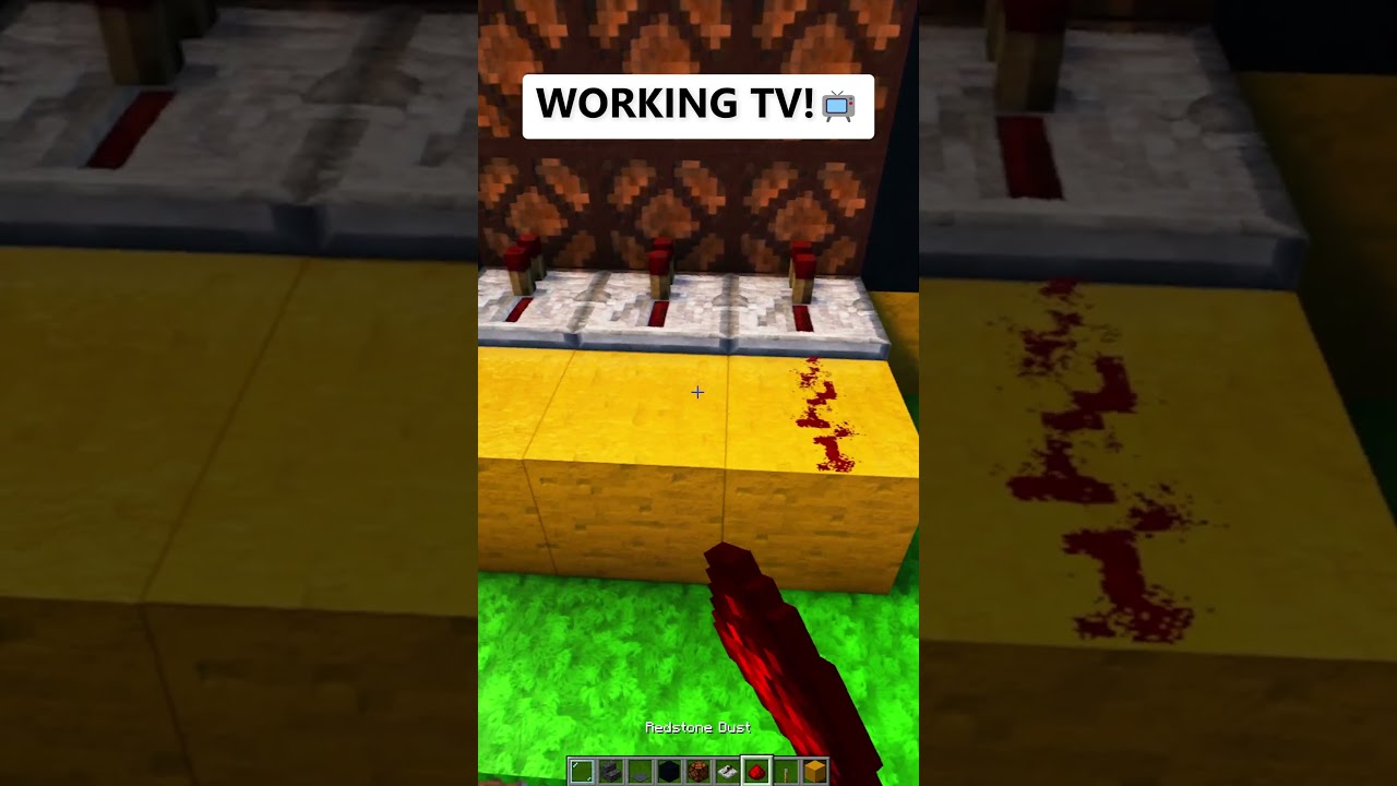 📺Minecraft: Working SMART TV ! #shorts #minecraftshorts