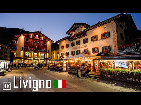 Livigno Italy | Cozy Evening Walk In Isolated Farming Village | Little Tibet of Italy 4k