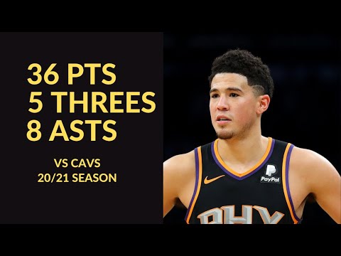 Devin Booker 36 Pts 5 Threes 8 Asts 5 Rebs Highlights vs Cleveland Cavaliers | NBA 20/21 Season
