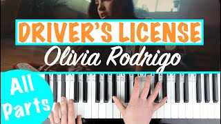 How to play DRIVERS LICENSE - Olivia Rodrigo Piano