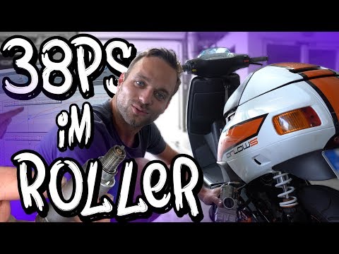 38 PS in the scooter - The new setup on the test bench! - Piaggio SKR 125 | Philipp Kaess |