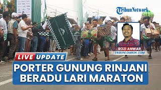 Porter Gunung Rinjani Adu Cepat di Ajang Lari Maraton 7 KM Sembalun Mountain Festival 2025