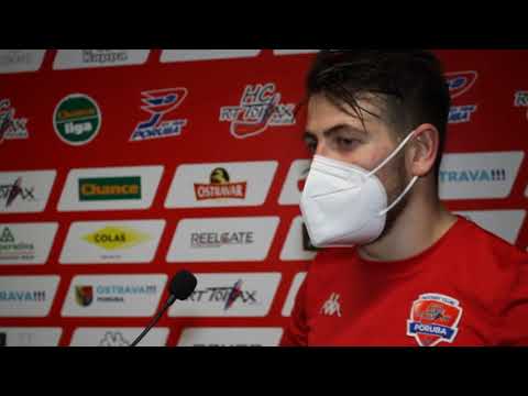 3. 3. 2021: Radek Pořízek po utkání HC RT TORAX Poruba 2011 - SK Horácká Slavia Třebíč 3:2