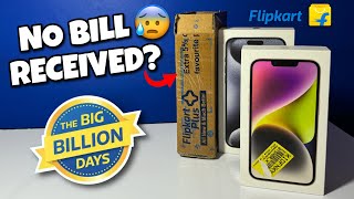 Flipkart Sale iPhone 14 No Bill Received; How To Check Bill iPhone 14 Flipkart Big Billion Days!