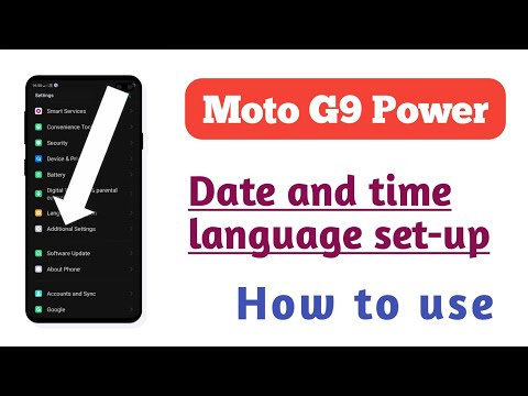 Moto G9 Power , Date and time and language setting setup Full setup