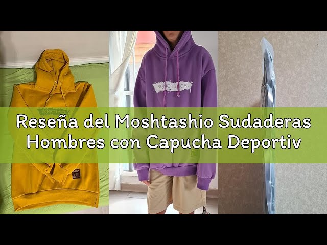 Vídeo relacionado con Moshtashio Sudaderas Hombres con Capucha Deportiva Manga Larga Hoodie Casual Unisex Pullover