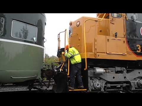 NP 3617 gets cut off the train