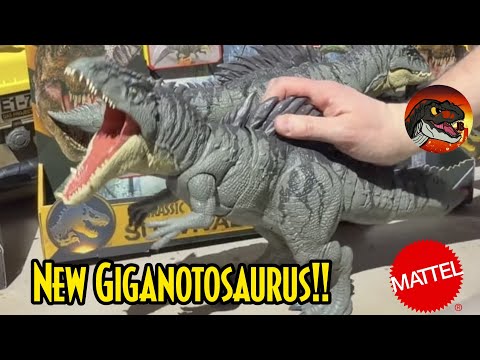 NEW GIGANOTOSAURUS TOY FROM MATTEL!! | Jurassic World Survival Mattel Toy Fair New York 2026