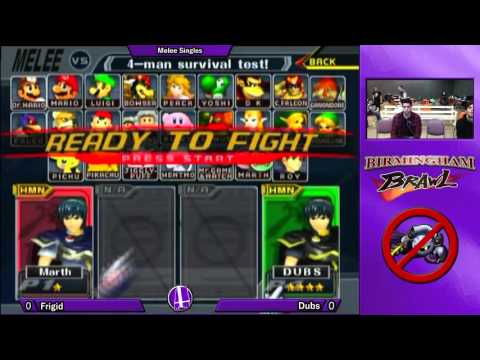 Birmingham Brawl 6 Melee Singles - Frigid (Marth) vs. Dubs (Falco, Marth)