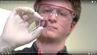 Rice scientists create color-changing glass