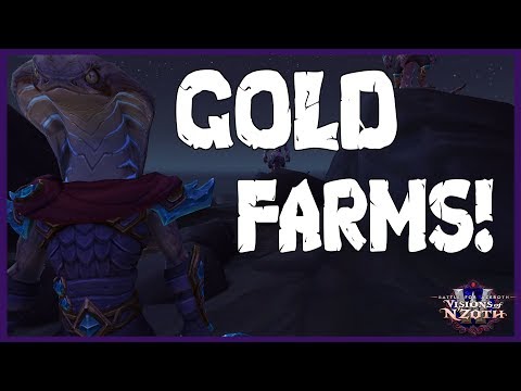 WoW Gold Farms - Raw Gold & Break Down! Shields Rest and Temple Incursion Farm  | 8.2.5