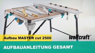 MASTER cut 2500 Aufbauanleitung komplett (Art. Nr. 6902000) - DEUTSCH