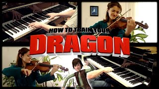 How To Train Your Dragon - Romantic Flight on Piano and Violin | Rhaeide & Seda Baykara
