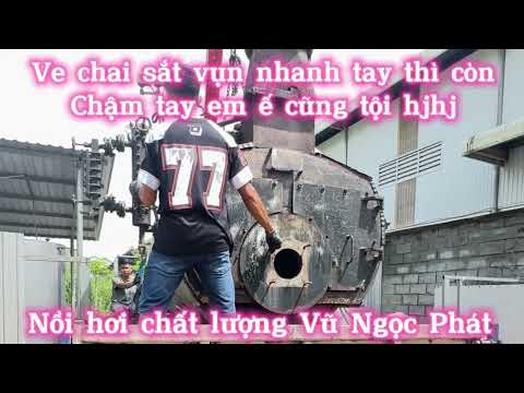 Đốt nghiệm thu đưa vào sản xuất em lò hơi đốt dầu DO chất lượng cho ngành hấp luộc sấy thực phẩm