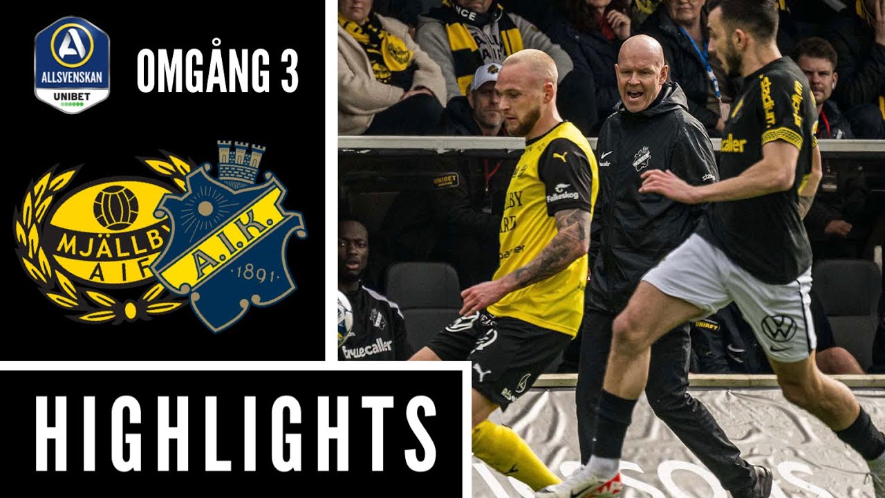 Mjällby AIF - AIK | Höjdpunkter | Allsvenskan 2024 Omgång 3