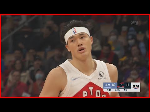 Yuta Watanabe Drains the Three Pointer  | Raptors vs Grizzlies | Nov 30, 2021 | 21-22 Season