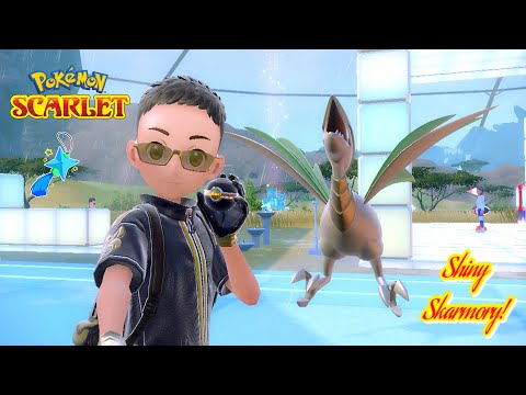 ✨Pokémon Scarlet: SHINY SKARMORY VIA STEEL SANDWICH BOOST (BUZZER BEATER CATCH)!✨