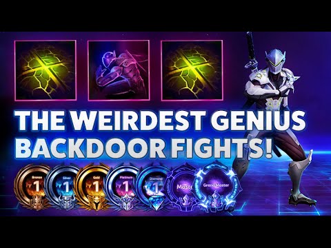 Genji XStrike - THE WEIRDEST GENIUS BACKDOOR FIGHTS! - Hardstuck Bronze 5 Adventures 2022