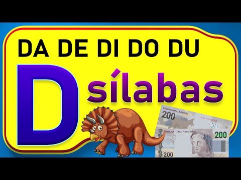 DA DE DI DO DU | Aprendendo as sílabas do d com figuras e frases fáceis tudo de maneira divertida