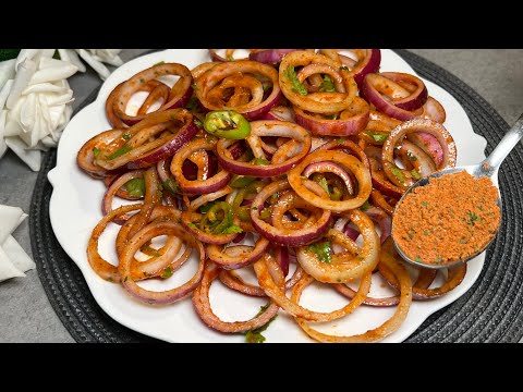 Lachedar piyaz Salad | Spicy Piyaz Recipe By One Dish One Tip
