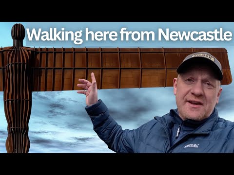 Can I walk from St James' Park to The Angel of the North via another iconic location?