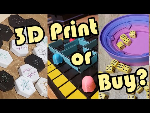 3D-gedruckte Brettspiele – Kaufen oder drucken?