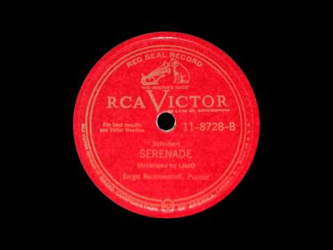 Rachmaninoff plays Schubert Ständchen (1942)